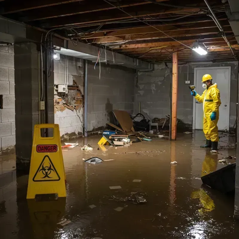 Flooded Basement Electrical Hazard in Dunklin County, MO Property